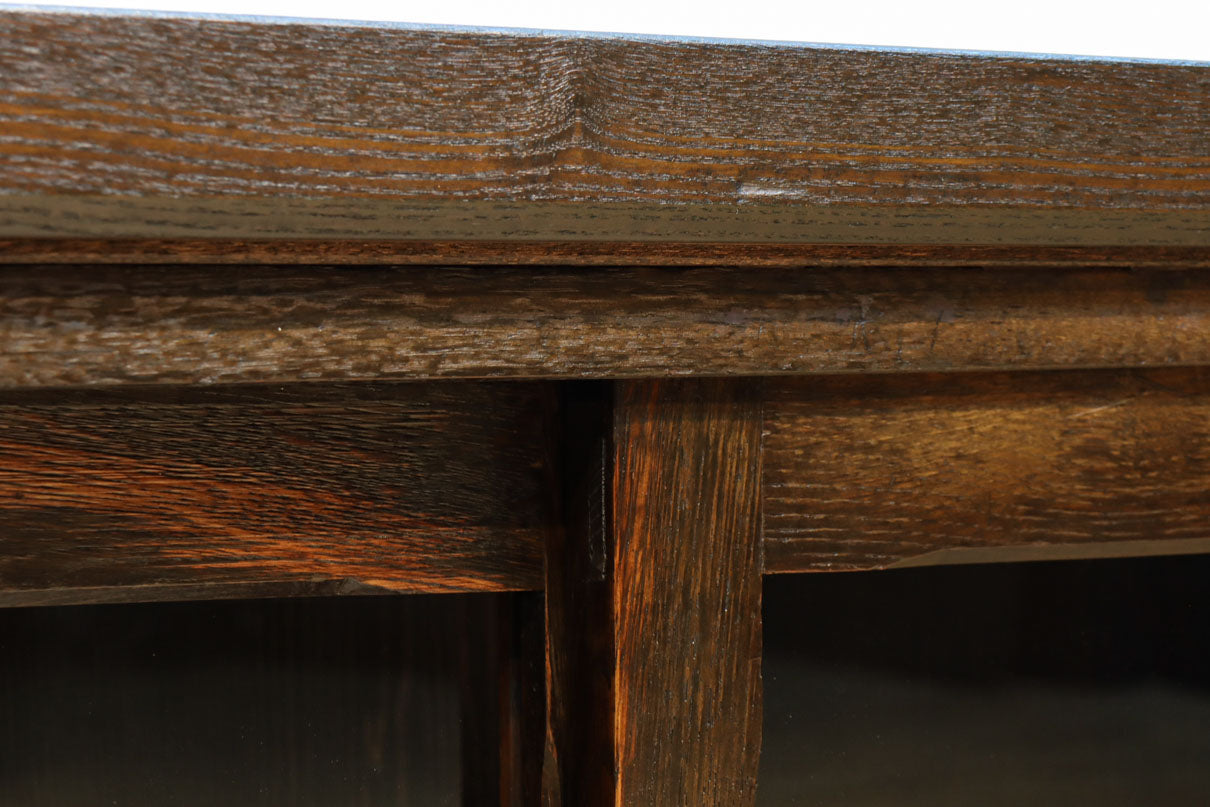 幅1076ミリ　ゆらゆらガラスの温かみあるレトロガラスケース　BB3178