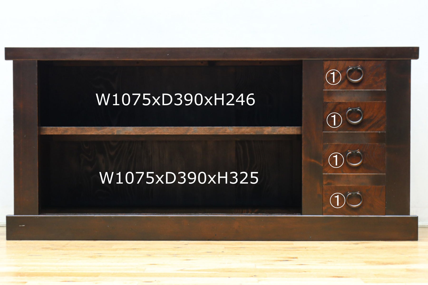 稀少幅1585ミリ みざら戸づくりと艶やかな杢目が美しい近江水屋