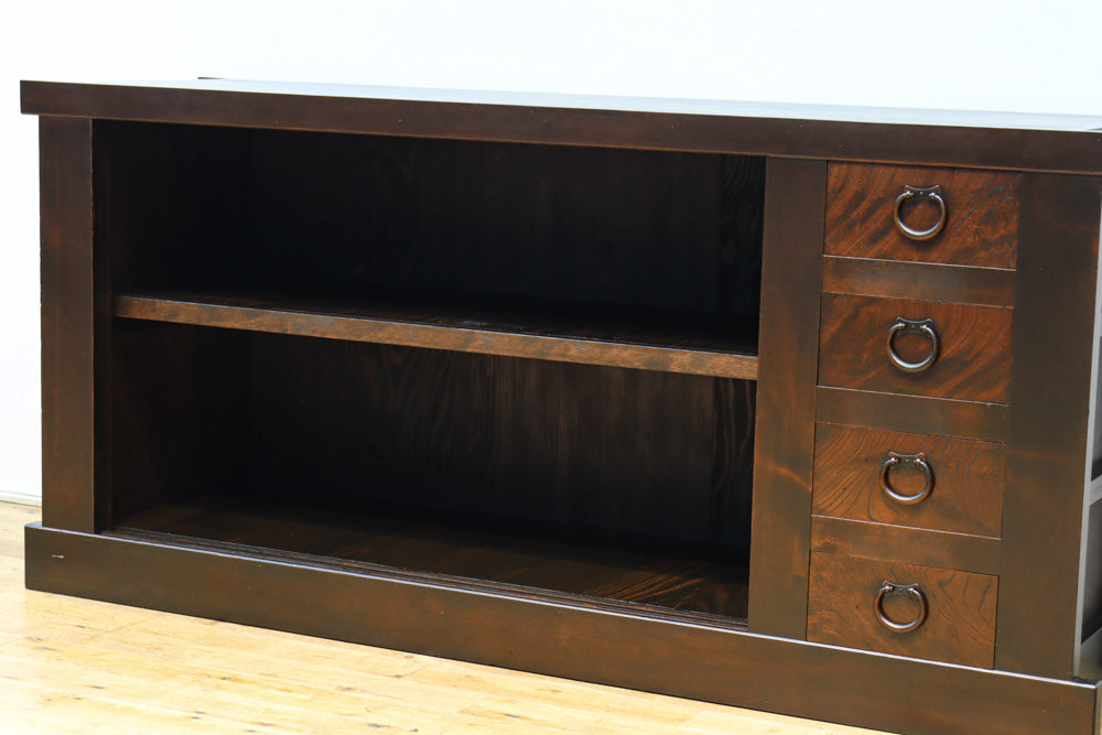 稀少幅1585ミリ みざら戸づくりと艶やかな杢目が美しい近江水屋