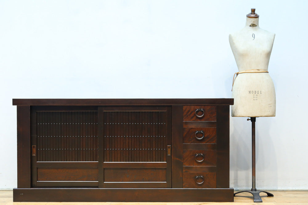 稀少幅1585ミリ みざら戸づくりと艶やかな杢目が美しい近江水屋