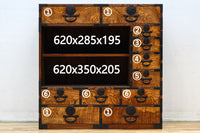 美しい杢目が流れる上質な帳場箪笥　BB3201