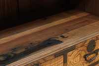 美しい杢目が流れる上質な帳場箪笥　BB3201