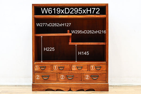 昭和レトロ⭐︎茶箪笥⭐︎骨董家具⭐︎アンティーク⭐︎棚 Amazon.co.jp: 茶箪笥 茶棚 飾り棚 昭和レトロ 和室 唐木