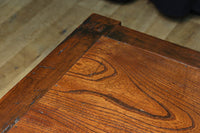 見事な杢目の素晴らしい面持ちの全面総欅越後帳場箪笥　BB3218