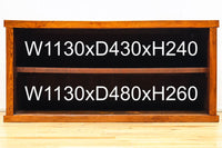 見事な杢目の素晴らしい面持ちの全面総欅越後帳場箪笥　BB3218