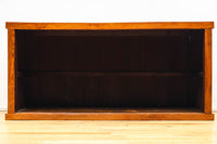 見事な杢目の素晴らしい面持ちの全面総欅越後帳場箪笥　BB3218