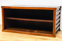 見事な杢目の素晴らしい面持ちの全面総欅越後帳場箪笥　BB3218