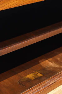 見事な杢目の素晴らしい面持ちの全面総欅越後帳場箪笥　BB3218