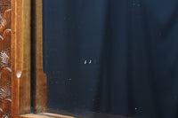 桜の木が引き出し前面に美しく描かれた軽井沢彫りの鏡台　BB3236