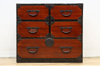 赤みを帯びた風情溢れる最上小箪笥　BB3241