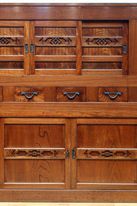 極上前面総けやき！！型変わり９尺近江水屋箪笥　BB3243