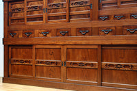 極上前面総けやき！！型変わり９尺近江水屋箪笥　BB3243