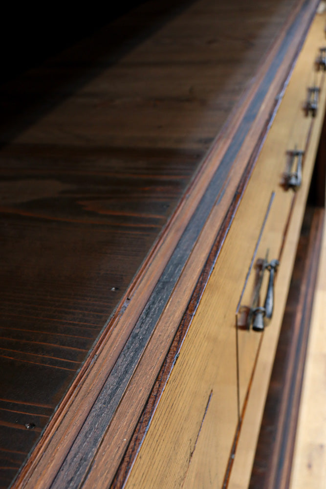 極上前面総けやき！！型変わり９尺近江水屋箪笥　BB3243