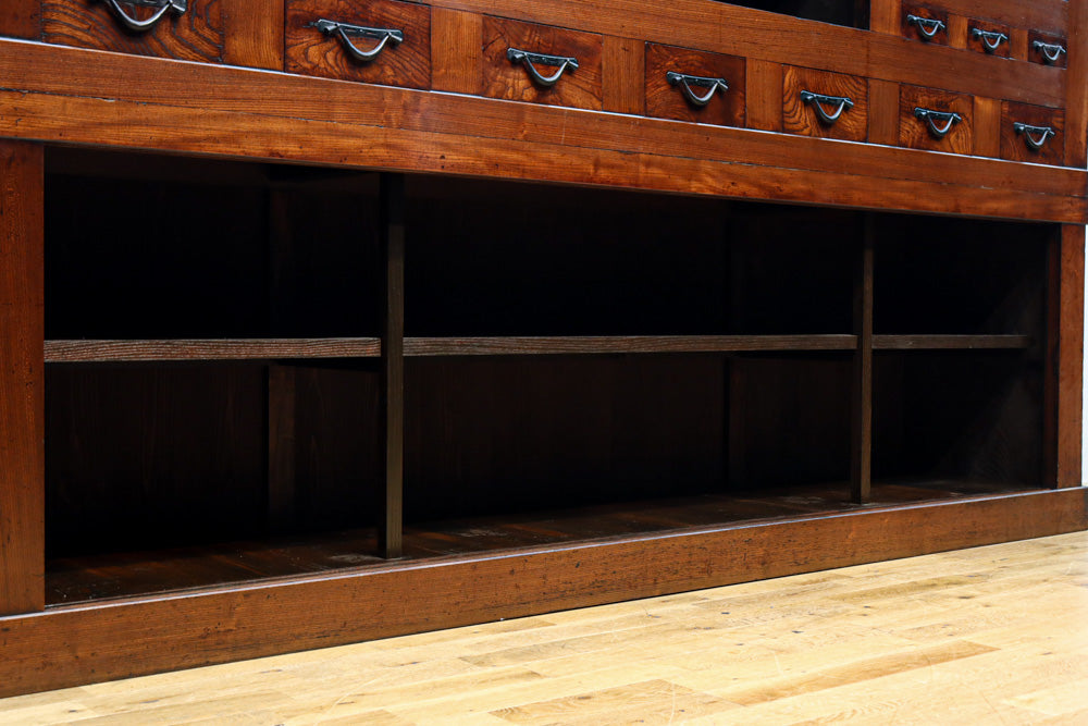 極上前面総けやき！！型変わり９尺近江水屋箪笥　BB3243