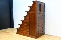 大珍品‼ 当時の生活の知恵から生まれた三面収納•両面使い階段箪笥　BB3244
