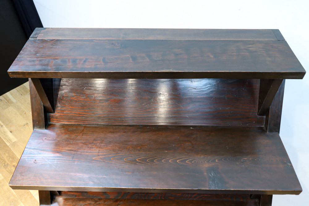 大珍品‼ 当時の生活の知恵から生まれた三面収納•両面使い階段箪笥　BB3244