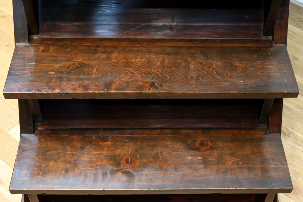 大珍品‼ 当時の生活の知恵から生まれた三面収納•両面使い階段箪笥　BB3244