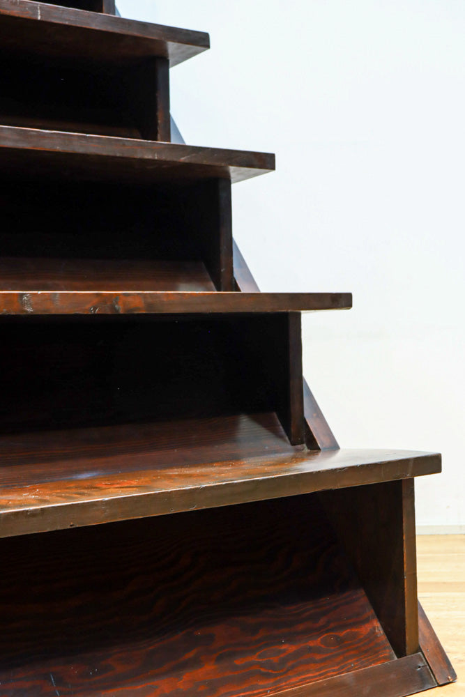 大珍品‼ 当時の生活の知恵から生まれた三面収納•両面使い階段箪笥　BB3244