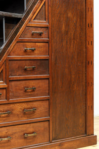 大珍品‼ 当時の生活の知恵から生まれた三面収納•両面使い階段箪笥　BB3244