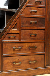 大珍品‼ 当時の生活の知恵から生まれた三面収納•両面使い階段箪笥　BB3244