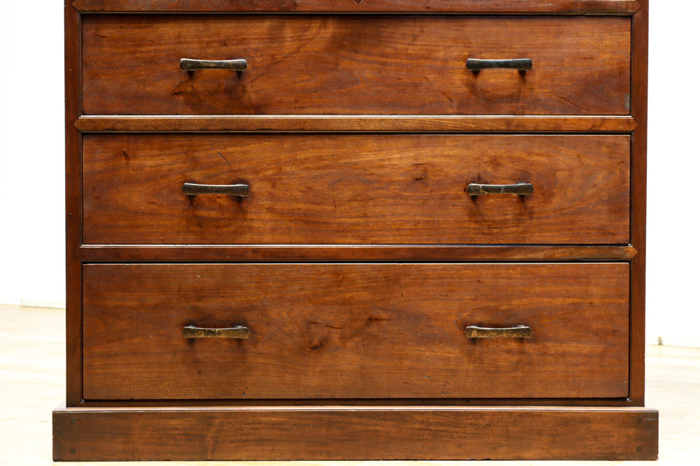 大珍品‼ 当時の生活の知恵から生まれた三面収納•両面使い階段箪笥　BB3244