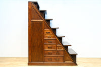 大珍品‼ 当時の生活の知恵から生まれた三面収納•両面使い階段箪笥　BB3244