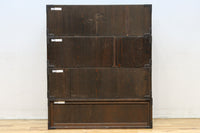 珍品!! 味わいある風合いをした引き違い戸のスタッキング式ガラスケース　BB3249