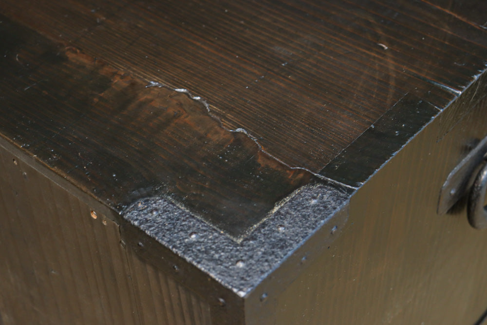 珍品!! 味わいある風合いをした引き違い戸のスタッキング式ガラスケース　BB3249