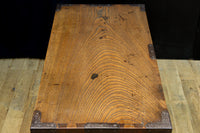 江戸時代!! 上品な欅杢目の流れる品格漂う酒田帳場箪笥　BB3250