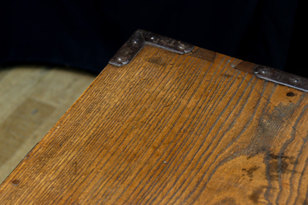 江戸時代!! 上品な欅杢目の流れる品格漂う酒田帳場箪笥　BB3250