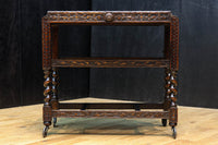 レリーフ彫刻で飾られたエレガントなワゴン　BB3256