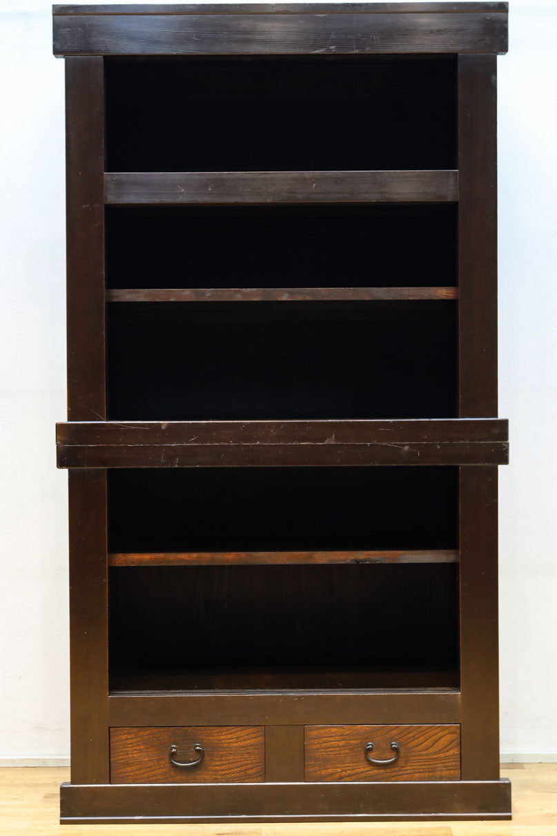 稀少サイズ!!　渋みを増した古色の風格漂う3尺京水屋箪笥　BB3260