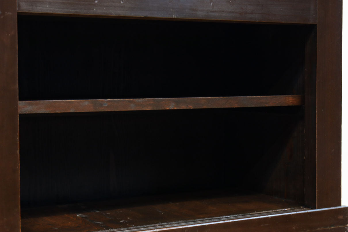 稀少サイズ!!　渋みを増した古色の風格漂う3尺京水屋箪笥　BB3260