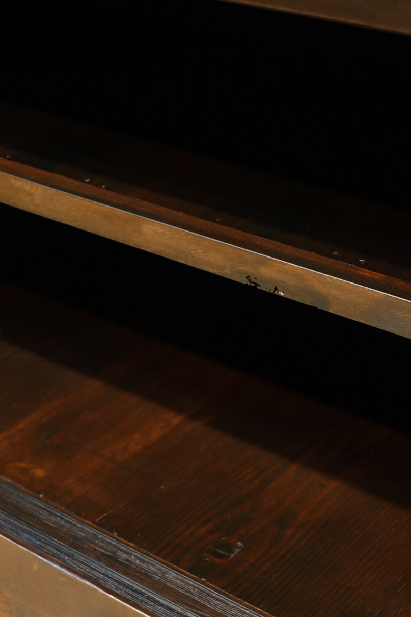 稀少サイズ!!　渋みを増した古色の風格漂う3尺京水屋箪笥　BB3260