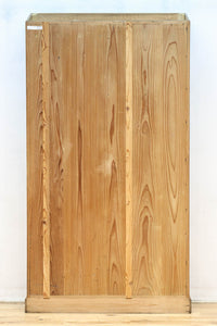 自然な優しい木地色の三面スリムガラスケース　BB3262