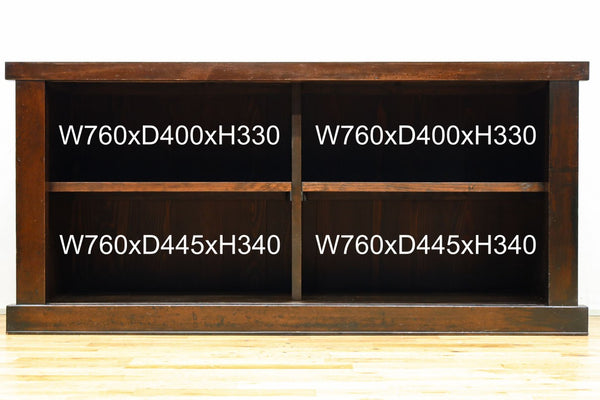 深みのある色艶で上質さが伝わってくる水屋箪笥　BB3264