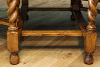 優美な杢目の上質感漂うツイストレッグのバタフライテーブル　BB3268