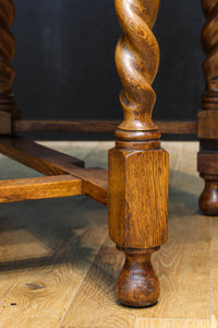 優美な杢目の上質感漂うツイストレッグのバタフライテーブル　BB3268