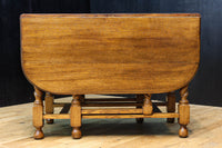 優美な杢目の上質感漂うツイストレッグのバタフライテーブル　BB3268