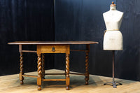 優美な杢目の上質感漂うツイストレッグのバタフライテーブル　BB3268