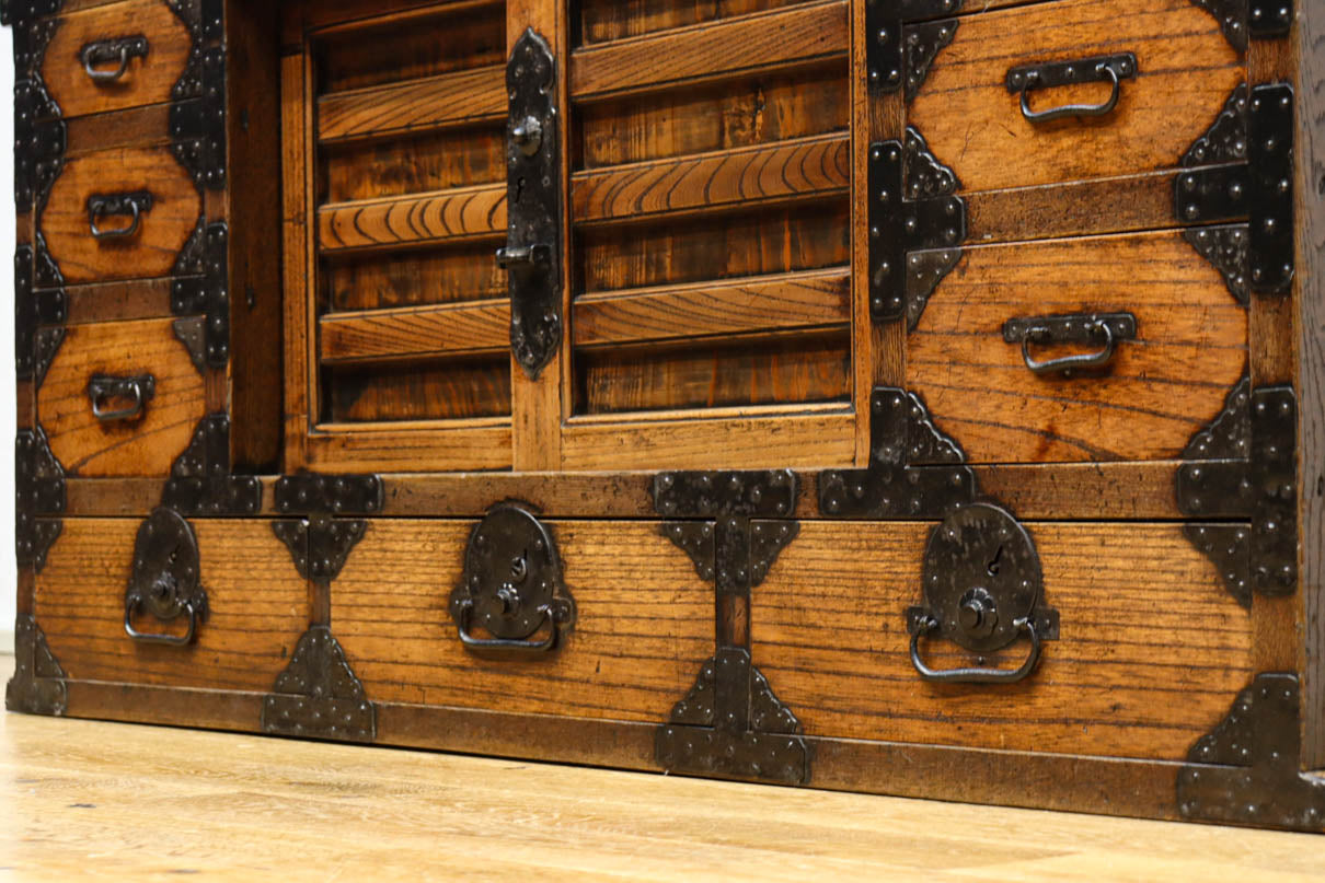 テレビ台に！！欅作りのローチェスト　BB3271