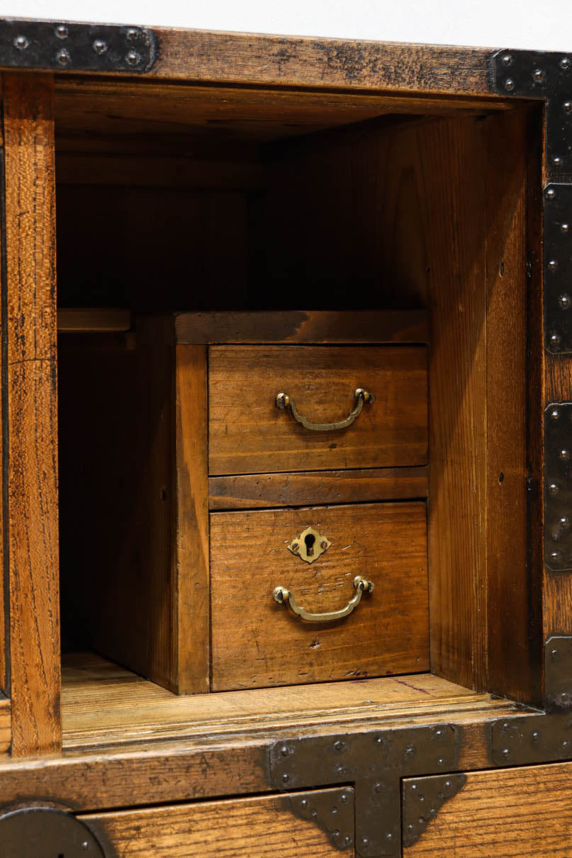 テレビ台に！！欅作りのローチェスト　BB3271