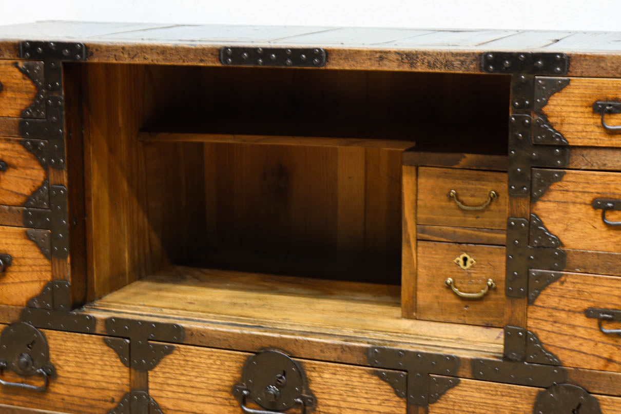 テレビ台に！！欅作りのローチェスト　BB3271