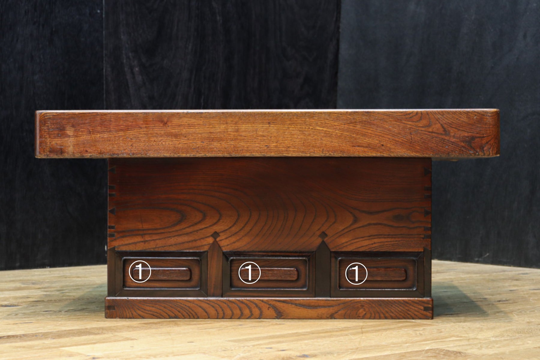 分厚い框が見事な極上関西火鉢 BB3283 – 古福庵 [ KOFUKUAN