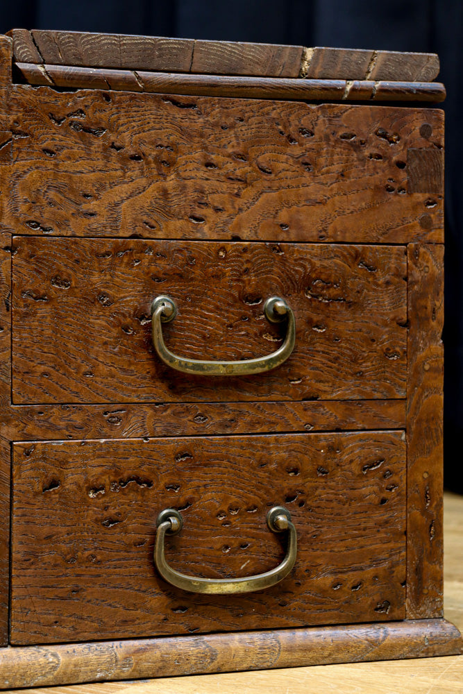 上野焼の火鉢 雄大な杢目が浮かぶ上品な関東火鉢 BB3284 – 古福庵 [ KOFUKUAN