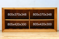 稀少！！繊細に丸く面取りされた格子が上品な木地近江水屋箪笥　BB3293