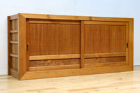 稀少！！繊細に丸く面取りされた格子が上品な木地近江水屋箪笥　BB3293