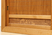 稀少！！繊細に丸く面取りされた格子が上品な木地近江水屋箪笥　BB3293