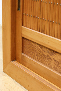 稀少！！繊細に丸く面取りされた格子が上品な木地近江水屋箪笥　BB3293