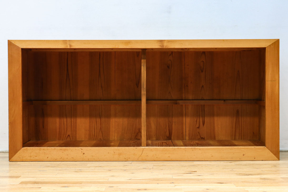 稀少！！繊細に丸く面取りされた格子が上品な木地近江水屋箪笥　BB3293